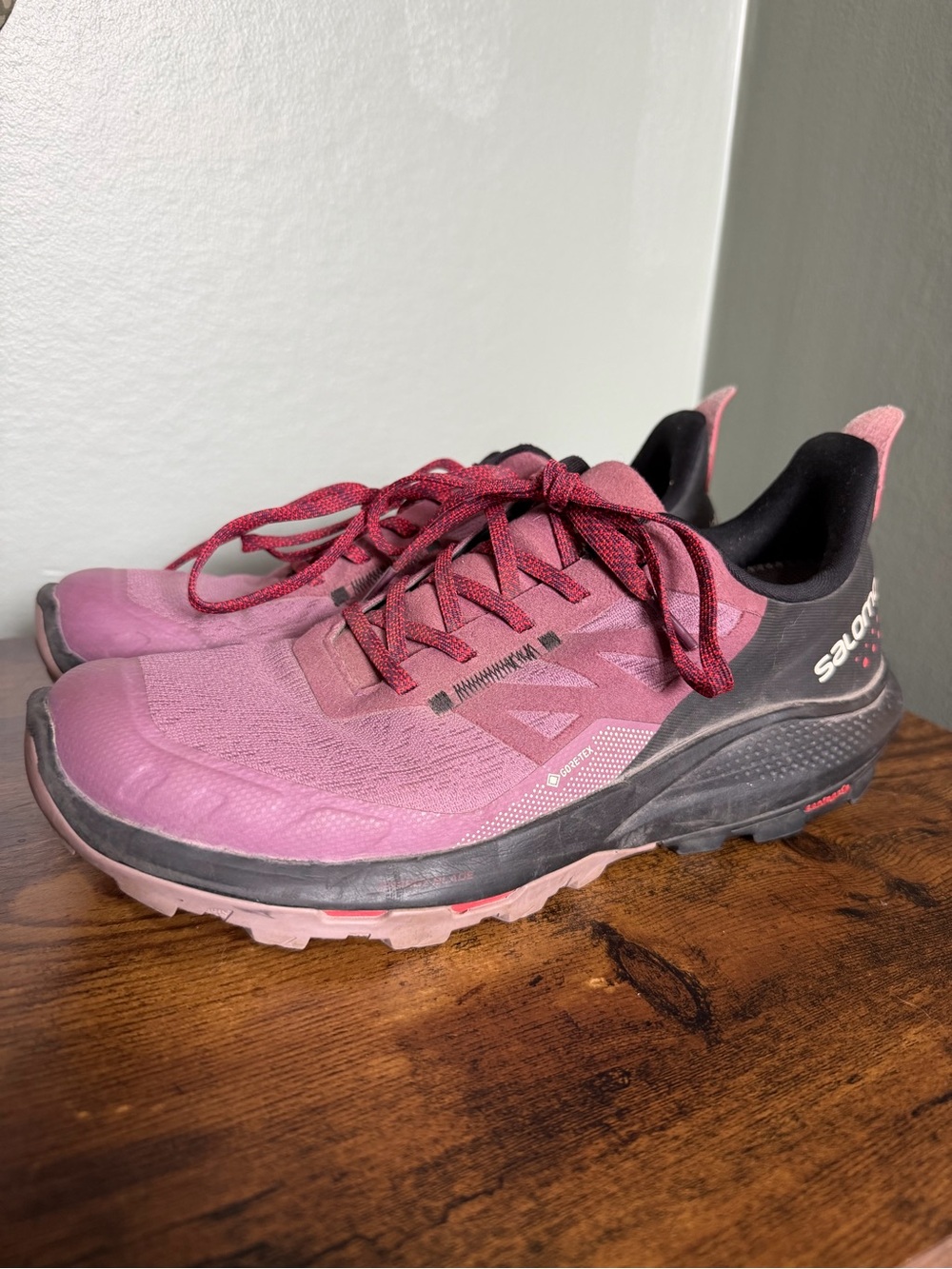 Salomon Women’s Outpulse GORE-TEX Trail Running Shoes Pink Size 9